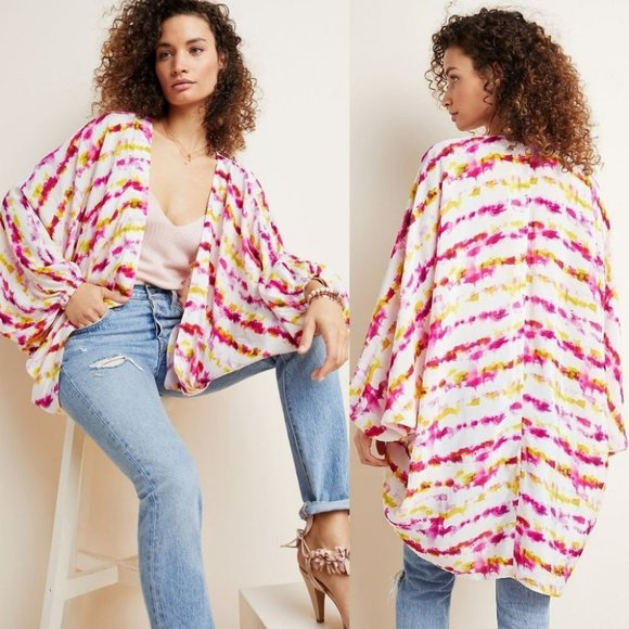 Anthropologie Tops - Anthropologie Dip-Dyed Cocoon Kimono
